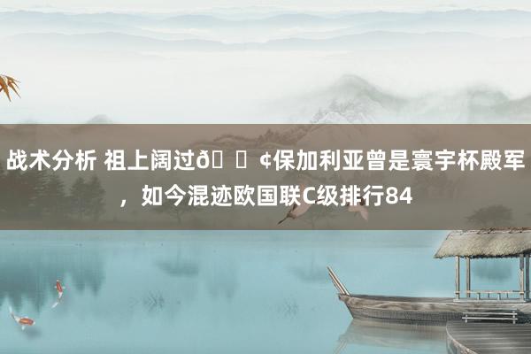 战术分析 祖上阔过😢保加利亚曾是寰宇杯殿军，如今混迹欧国联C级排行84