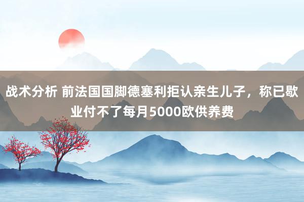 战术分析 前法国国脚德塞利拒认亲生儿子，称已歇业付不了每月5000欧供养费