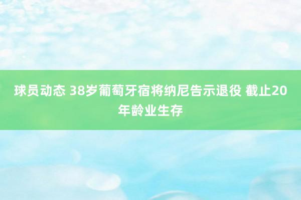 球员动态 38岁葡萄牙宿将纳尼告示退役 截止20年龄业生存